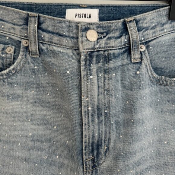 (Pistola) Wes High Rise Barrel Jean in Glitz - Picture 10 of 13